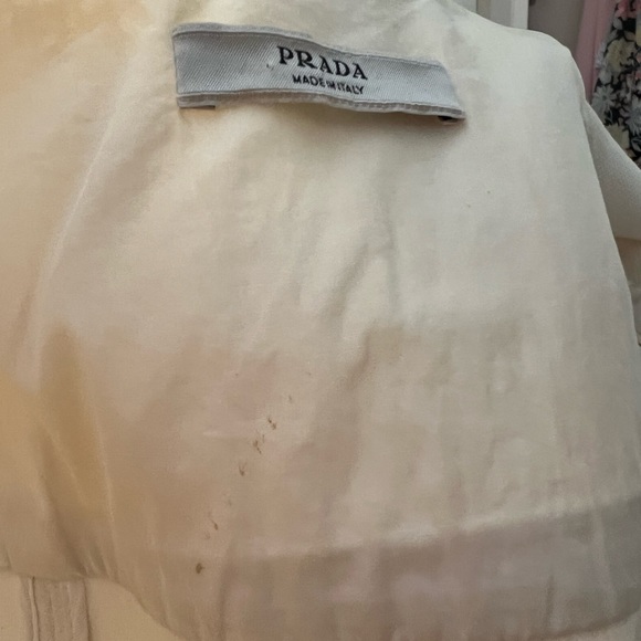 Auth Prada Cream Utility Jacket Euro sz 40 (XSM-Petite) - Picture 13 of 16